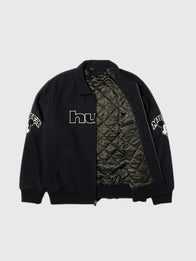 Disney x HUF Mickey Worldwide Tour Varsity Jacket Varsity Jacket unisex detail view 3 | Dash Racegear — Varsity jacket with Mickey Worldwide Tour design – Disney x HUF edition