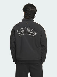 Adidas CNY 3 Stripes Woven Jacket Jacket unisex detail view 7 | Dash Racegear — Black woven fleece bomber jacket inspired by Adidas Chinese New Year 2026, recreated with iconic 3 Stripes detailing