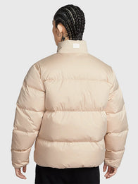 Nike Club Year of the Horse Puffer Jacket Puffer Jacket unisex detail view 2 | Dash Racegear — Full-zip light beige puffer jacket featuring lightweight insulation and subtle Year of the Horse styling
