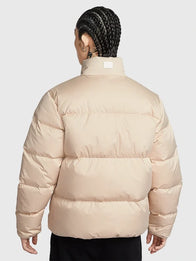 Nike Club Year of the Horse Puffer Jacket Puffer Jacket unisex detail view 2 | Dash Racegear — Full-zip light beige puffer jacket featuring lightweight insulation and subtle Year of the Horse styling