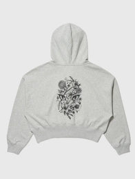 Gap x Katseye Yoonchae Hoodie Hoodie unisex detail view 2 | Dash Racegear — 2026 grey full-zip hoodie by Gap x Katseye Yoonchae, relaxed fit with soft fleece for daily outfits.