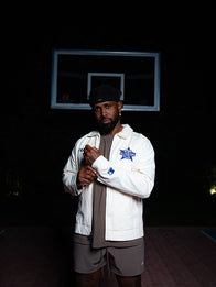 Starter MLB 2026 All-Star Game Full-Zip Jacket Jacket unisex detail view 4 | Dash Racegear — Off-white Starter MLB All-Star Game Franchise 2026 full-zip jacket featuring a relaxed unisex fit and classic appeal.