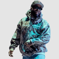 Larry June’s Camo Hoodie Hoodie unisex detail view 5 | Dash Racegear — Rapper Larry June Wearing Camo Hoodie – Trendy Urban Outfit