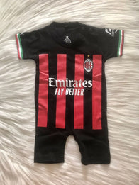 AC Milan 1st Home jersey baby jumpsuit - baby & toddler outfit image 1