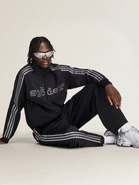 Adidas x Sp5der Rhinestone Tracksuit Tracksuit unisex detail view 4 | Dash Racegear — Black Adidas x Sp5der Rhinestone Tracksuit with a full-zip design, relaxed fit, and modern streetwear-inspired look.