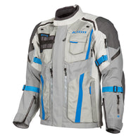 Klim Badlands Pro Cool Grey/Electric Blue Lemonade Jacket adventure motorcycle jacket - DASH RACEGEAR image 1