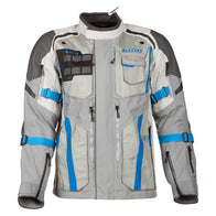Klim Badlands Pro Cool Grey/Electric Blue Lemonade Jacket adventure motorcycle jacket - DASH RACEGEAR image 3