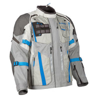 Klim Badlands Pro Cool Grey/Electric Blue Lemonade Jacket adventure motorcycle jacket - DASH RACEGEAR image 5