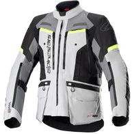 Alpinestars Bogota Pro Drystar Grey/Fluro Yellow Adventure Jacket adventure motorcycle jacket - DASH RACEGEAR image 1