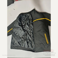 Apex softshell jacket opened to display padded quilted inner lining and pocket