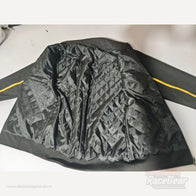 Apex softshell jacket open interior showing black diamond quilted lining