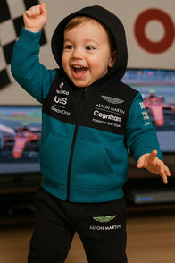 Aston Martin Racing F1 Limited Edition Baby Tracksuit 100% cotton - baby & toddler outfit image 3