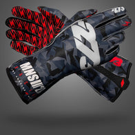CAMO 3 Black/Gray/White - Glove | DASH RACEGEAR