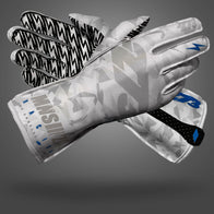 CAMO 3 White/Gray/Silver - Glove | DASH RACEGEAR