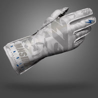 CAMO 3 White/Gray/Silver - Glove | DASH RACEGEAR