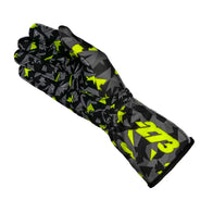 CAMO Black/Gray/Fluo Yellow - Glove | DASH RACEGEAR
