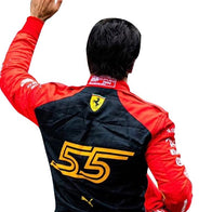 2023 Carlos Sainz Ferrari F1 Spain GP Replica Race Suit Dash Racegear product image 3