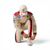 Charles Leclerc 2026 Monaco Grand Prix Ferrari F1 Inspired Race Suit in Ferrari Red, Back view 2 showing printed sponsor logos, by DASH RACEGEAR