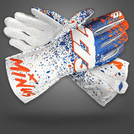 DRIP EVO - Orange/Blue/White - Asymmetric - Glove | DASH RACEGEAR