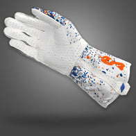 DRIP EVO - Orange/Blue/White - Asymmetric - Glove | DASH RACEGEAR