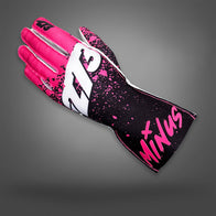 DRIP V3 - Fluo Pink Black/White - Glove | DASH RACEGEAR