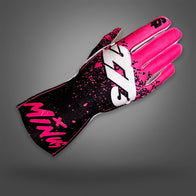 DRIP V3 - Fluo Pink Black/White - Glove | DASH RACEGEAR