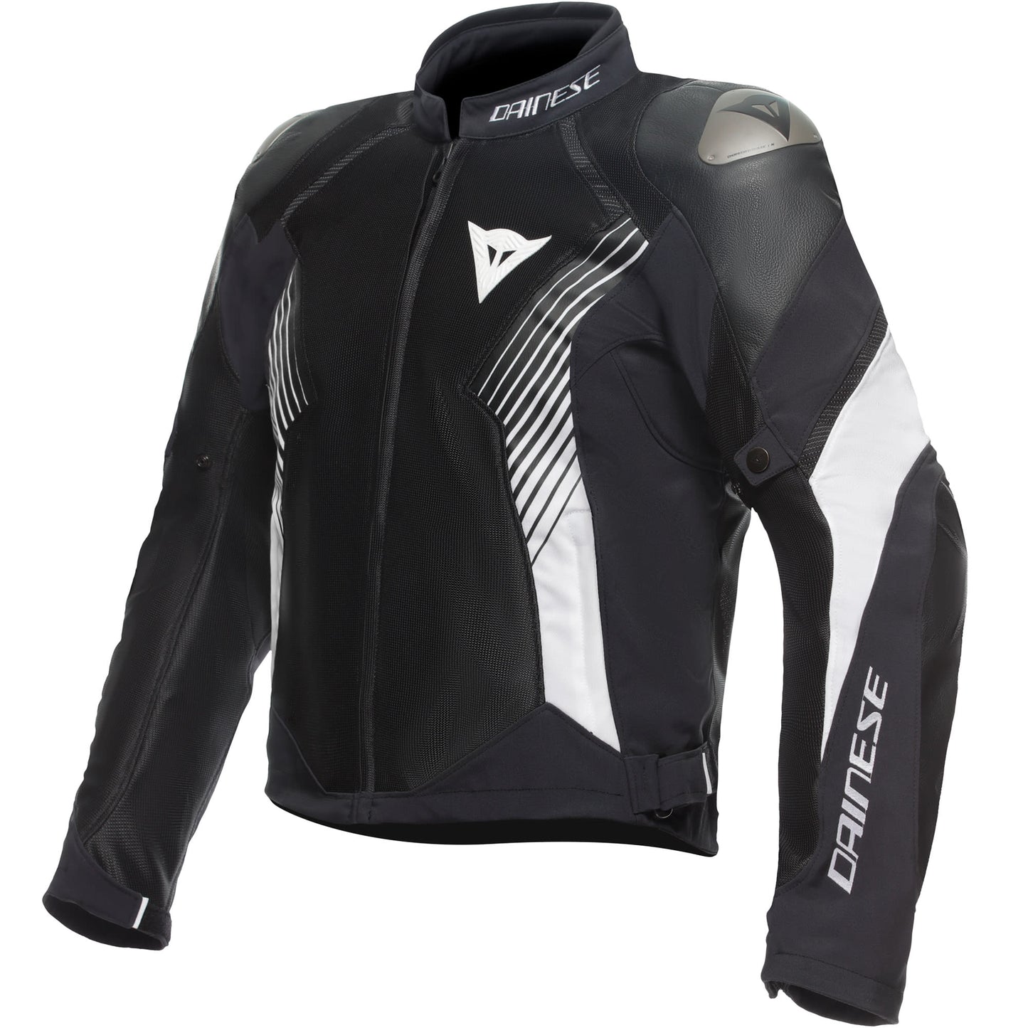 Dainese Super Rider 2 Abshell Jacket - Black / Black / White by Dainese - clearance motorcycle jacket