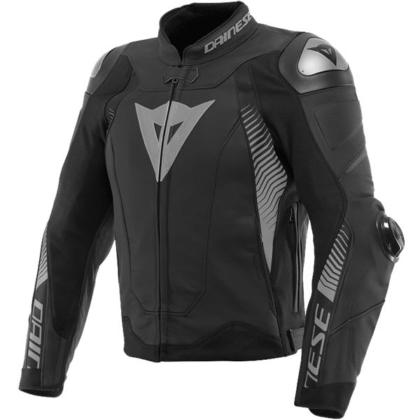 Dainese Super Speed 4 Leather Jacket - Black Matt / Charcoal Grey by Dainese - clearance motorcycle jacket
