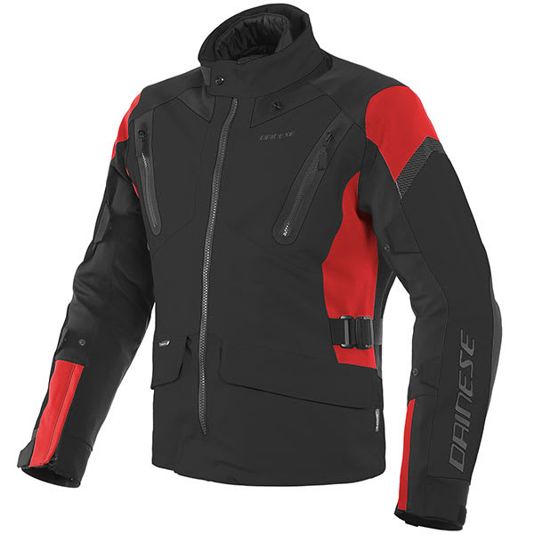 Dainese Tonale D-Dry Textile Jacket - Black / Lava Red / Black by Dainese - clearance motorcycle jacket