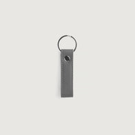 Adkins Grey Leather Keychain by Dash Racegear - unisex Leather Accessories view 1