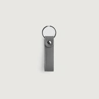Adkins Grey Leather Keychain by Dash Racegear - unisex Leather Accessories view 2