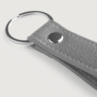 Adkins Grey Leather Keychain by Dash Racegear - unisex Leather Accessories view 5