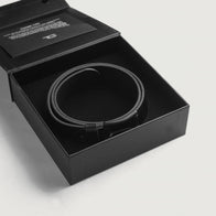 Allan Black Leather Casual Belt by Dash Racegear - unisex Leather Accessories view 6