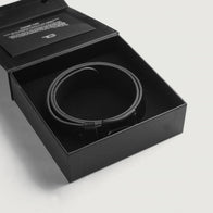 Allan Black Leather Casual Belt by Dash Racegear - unisex Leather Accessories view 6