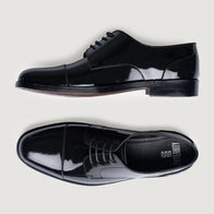 Attorney Derby Black Patent Leather Shoes by Dash Racegear - men Leather Shoes view 3