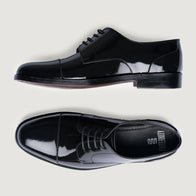 Attorney Derby Black Patent Leather Shoes by Dash Racegear - men Leather Shoes view 3