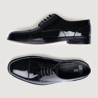 Attorney Derby Black Patent Leather Shoes by Dash Racegear - men Leather Shoes view 3