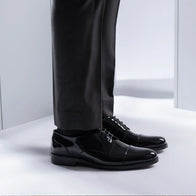 Attorney Derby Black Patent Leather Shoes by Dash Racegear - men Leather Shoes view 7