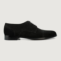 Attorney Derby Black Suede Leather Shoes by Dash Racegear - men Leather Shoes view 2