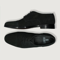 Attorney Derby Black Suede Leather Shoes by Dash Racegear - men Leather Shoes view 3