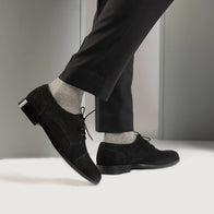 Attorney Derby Black Suede Leather Shoes by Dash Racegear - men Leather Shoes view 8