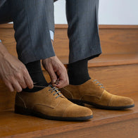 Attorney Derby Brown Suede Leather Shoes - StudGuard by Dash Racegear - men Leather Shoes view 10