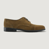Attorney Derby Brown Suede Leather Shoes - StudGuard by Dash Racegear - men Leather Shoes view 2