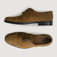Attorney Derby Brown Suede Leather Shoes - StudGuard by Dash Racegear - men Leather Shoes view 3