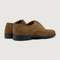 Attorney Derby Brown Suede Leather Shoes - StudGuard by Dash Racegear - men Leather Shoes view 4