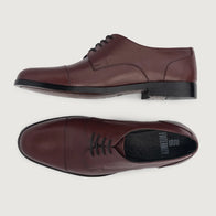 Attorney Derby Maroon Leather Shoes by Dash Racegear - men Leather Shoes view 3