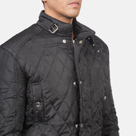 Barry Quilted Black Windbreaker Jacket by Dash Racegear - men Jacket view 6