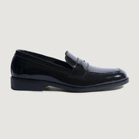 Baxton Black Patent Leather Loafers by Dash Racegear - men Leather Shoes view 2