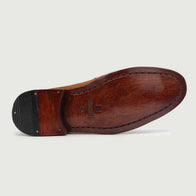 Baxton Brown Suede Leather Loafers by Dash Racegear - men Leather Shoes view 5