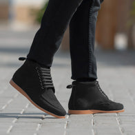 Bearman Moc Toe Black Suede Boots by Dash Racegear - men Leather Shoes view 9